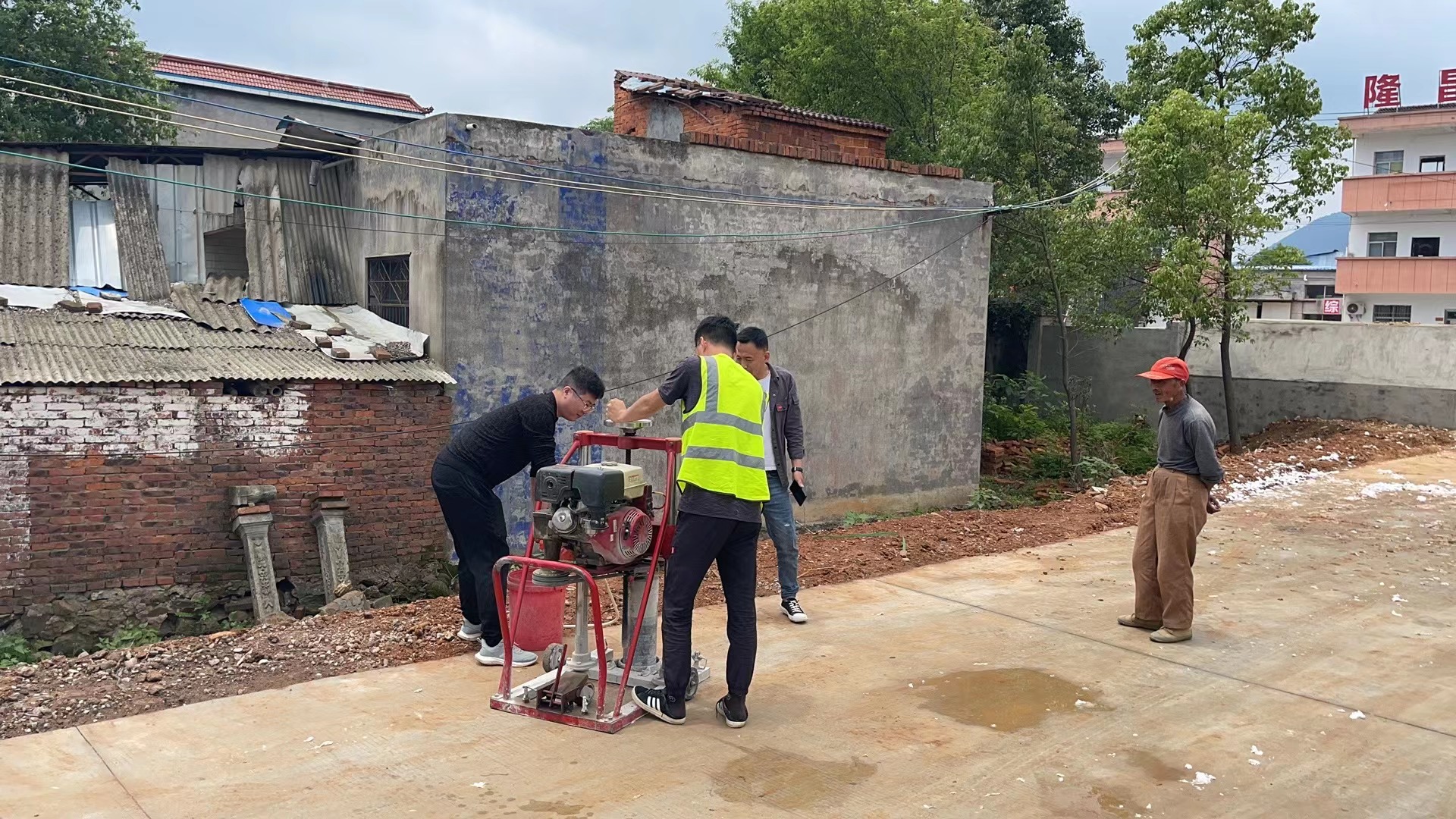 望江農(nóng)村公路現(xiàn)場(chǎng)檢測(cè)